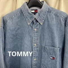 TOMMY JEANS ボタンダウンシャツ M ライトブルーのサムネイル