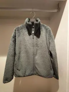 ユニクロ ファーリーフリースフルジップジャケット グリーン WOMEN L