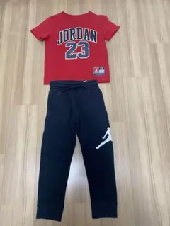★ジョーダン上下セット★ スエットパンツ110＆半袖Tシャツ120のサムネイル