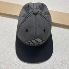 adidas グレー ブラック キャップ フリーサイズ