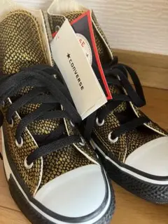 コンバース オールスター ハイカット ゴールド ブラック