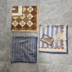 FENDIハンカチ3枚セット(中古品)