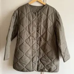 GU ヒートパデッド2WAYオーバーサイズブルゾン　オリーブL 送料込