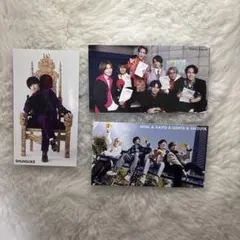 TravisJapan、道枝駿佑 の雑誌厚紙カード切り取り 3枚セット