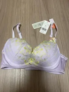 【値下げ】アモスタイル 夢みるブラ　ノンワイヤー　パープル