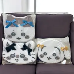 【新品未開封】ちいかわ 低反発クッション～リボン～　ハチワレ　うさぎ　モモンガ