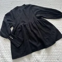 SENSE OF PLACE ブラックニットトップス　フリーサイズ