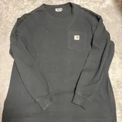 Carhartt 長袖 ポケットTシャツ ブラック Lサイズのサムネイル