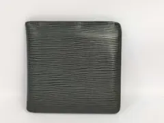 鑑定済・美品★ルイ・ヴィトン M62289 エピ 財布 ブラック 黒.23