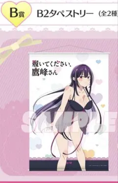 新品　履いてください、鷹峰さん　B2タペストリー 履いてください、鷹峰さん B2タペストリー 鷹峰高嶺 スク水ver.