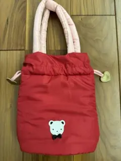familiar レッド巾着バッグのサムネイル