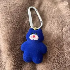 mojojojo フィギュアマスコット カラビナ付き Nicky 青 ネコ