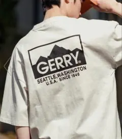 最終値下げ！GERRY ジェリー 別注 ボックスロゴ オートミール　Sのサムネイル