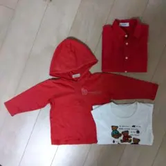 bebe フード付き Tシャツ 95 他 シャツ3のセット