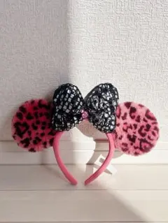 ディズニーヒョウ柄カチューシャミニー