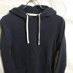 け287 レイニングチャンプ 無地 プルオーバー スウェット パーカー S 紺