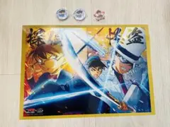 くら寿司　名探偵コナン　クリアポスター　缶バッジ　マグネット　びっくらポン