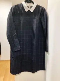 アースミュージックアンドエコロジー　襟付きワンピース