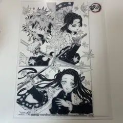 鬼滅の刃　pvc透明マット　原画集　煉獄杏寿郎　胡蝶しのぶ
