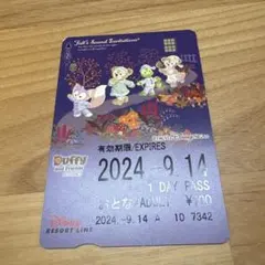 ディズニーリゾートライン 使用済み きっぷ ダッフィー