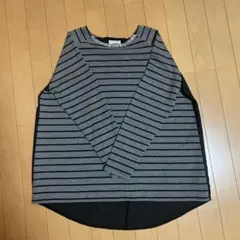 長袖ストライプシャツ　earth ほぼ未使用ゆったり