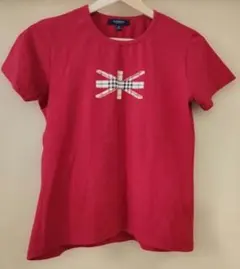 バーバリーロンドン　Mサイズ　Tシャツ　赤