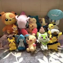 ポケットモンスター　ポケモンぬいぐるみ　14個 まとめ売り　札付きあり