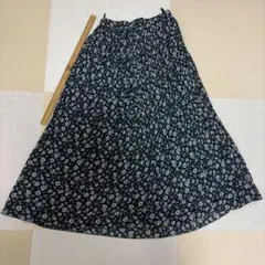 花柄プリーツスカート ロング丈 グリーン　LEPSIMのサムネイル