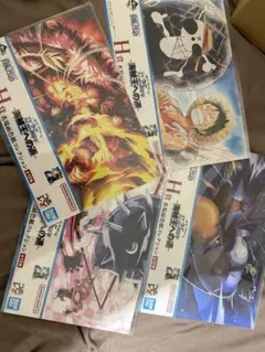 ワンピース 色紙 海賊王への道 4枚セット キーホルダー
