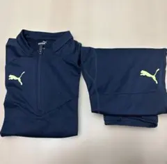 PUMA ネイビー/ライム ジャージ上下セット