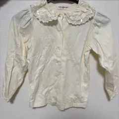 mezzo piano メゾピアノ アイボリー 長袖ブラウス 120 匿名配送