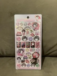 ボンボンドロップシール　和柄　舞妓さん