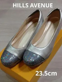 HILLS AVENUE スパンコール刺繍が映えるウェーブソールパンプス
