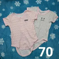 ロンパース 女の子 70 2枚セット