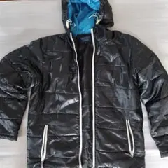 メンズ ブラック ダウンジャケット M オーバーサイズ