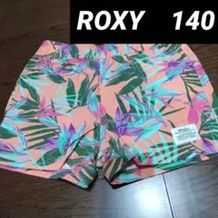 ロキシー　ROXY　ショートパンツ　140cm　キッズ　オレンジ　海　プール