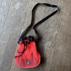 MOUSSY adidas メッシュショルダーバッグ　ピンク
