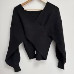 GRL カシュクールニットトップス[mb1515]