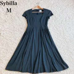 Sybilla シビラ フレアワンピース ドレスワンピース 半袖 M 日本製のサムネイル