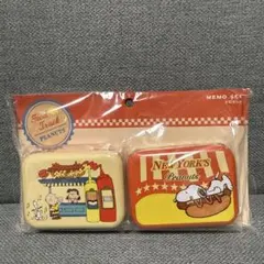 スヌーピー　SNOOPY メモセット メモ　缶　文房具 ユニバ　USJ