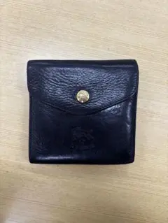 8*6様 イルビゾンテ　黒 レザー 二つ折り財布