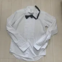 フォーマル　ウイングカラー　プリーツ付き　結婚式　M