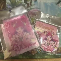 サンキューマート　YESプリキュア5GOGO キュアドリーム　缶バッジ、ファイル