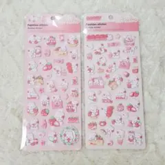 ☆新品　シールまとめ売り☆うさぎ　いちご