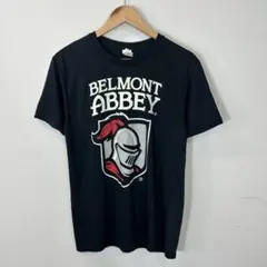 BELMONT ABBEY カレッジ Tシャツ 黒 GILDAN ドライ 速乾