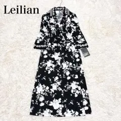 新品タグ付き レリアン 花柄 フラワー カシュクール ワンピース 襟【L】