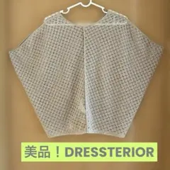 美品！DRESSTERIOR 透かし編み ポンチョ風 トップス サイズ38のサムネイル