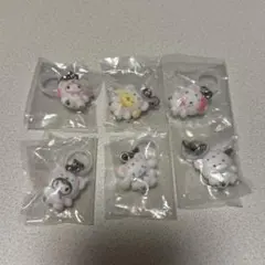 めじるしアクセサリー サンリオキャラクターズ ふわふわスノー　全6種コンプセット