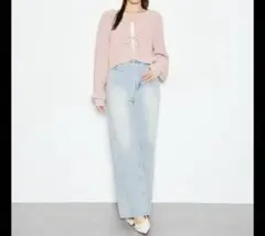 ingni デニワイドパンツ　ライトブルーデニム