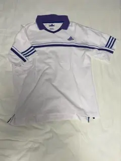 90s adidas ポロシャツテニスシャツ コットン80% ポリエステル20%